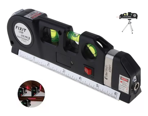 Nivel Laser 3 Burbujas Cinta Métrica